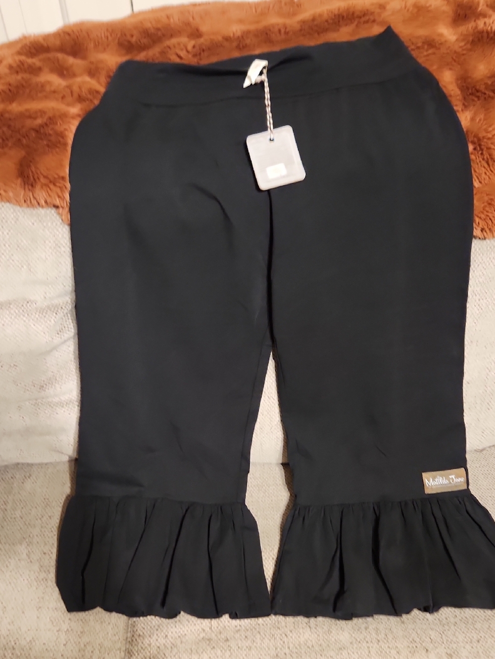 Matilda Jane Black Ruffle Capris